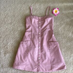 Abercrombie & Fitch Pink Buttoned Sundress, SP